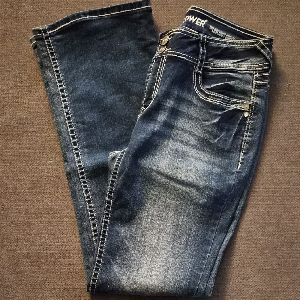 Wallflower Dark Blue Boot Cut Jeans